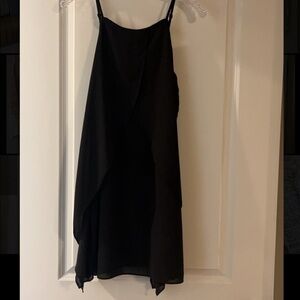 Black spaghetti strap dress size XS. Adjustable straps